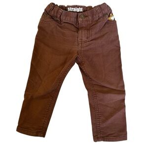 Baby Brown Straight Pants With Fox On Pocket Carter’s 18m